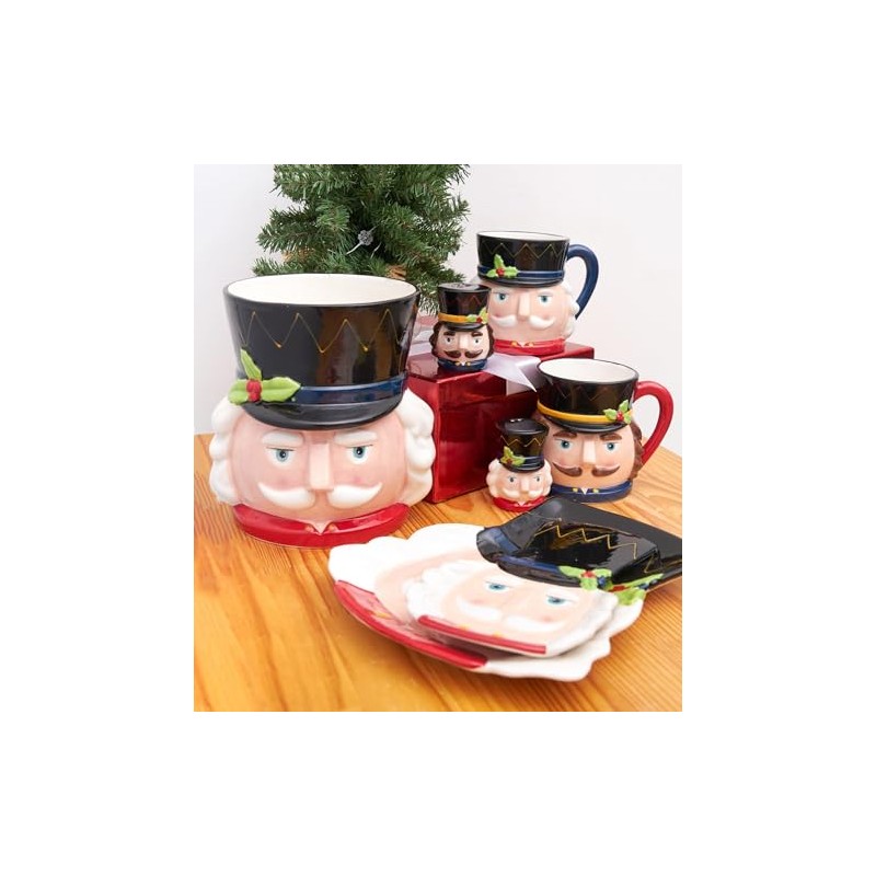 C&F Home Nutcracker Cookie Plate Red