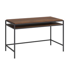 Sauder Nova Loft Writing Desk, Grand Walnut Finish, L: 48.98" x W: 24.96" x H: 29.53"
