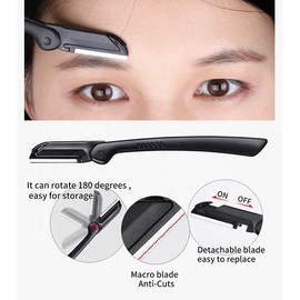 3 pcs perfilador de ceja, barba, nariz, tijera curvada, pinza depiladora, eyebrow Grooming Kit, moldeo y recorte de cejas para hombre y mujer (3pcs set 03)