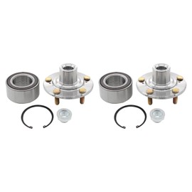 Roneeson Front Driver and Passenger Side Wheel Bearing Hub for Acura ILX 2.4 2013-18, TL TSX 2004-08, Honda Accord 2003-07, Civic Si 2006-15, Element SC 2007-10