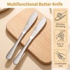 Saiveina 2 Pcs Stainless Steel Butter Knives