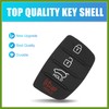 HOPESPANNER 4 Button Car Remote Fob Case Cover Insert Rubber