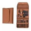 SellerAid [셀러에이드]발톱 세트 가죽케이스 손톱깎이 브라운 네일 SellerAid Brown Nail
