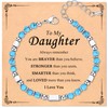 Wisedawn Turquoise Bead Blue Bracelets for Daughter, Birthday Bonus Daughter