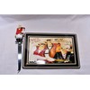 NEW 2pc CERAMIC WAITER SERVERS DAY'S OF WINE AND ROSES