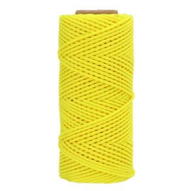 Diving Reel Line Replacement Wearproof Underwater Finger Spool Reel Round Line Fluorescent Yellow Line Rope Replacement Underwater Finger Spool Reel Cord Diving Spool Line Cord(46m), Diving Reel