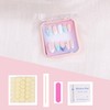 MZCMSL Handmade Nail Tip, Medium, Almond, False Claws, Sea, Marine,
