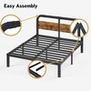 ZIYOO 14'' Queen Bed Frame with Headboard, Heavy Duty Platform