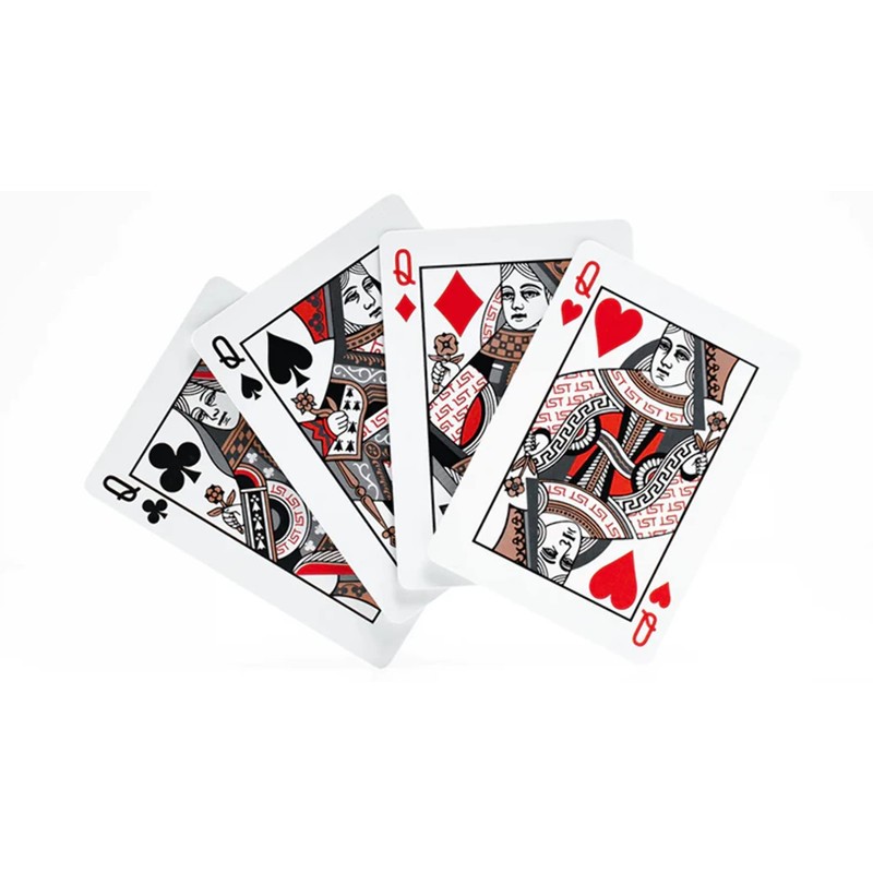 MJM 1st V4 Playing Cards (Red) by Chris Ramsay