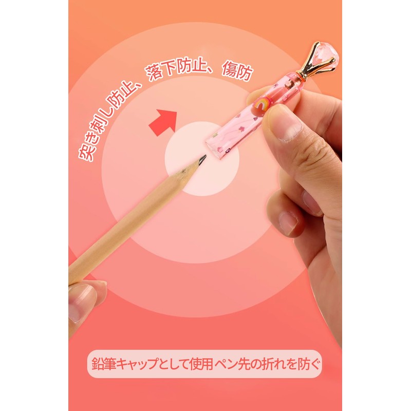 Pencil Cap Pencil Extension Holder Pencil Cap Girls Korean Stationery