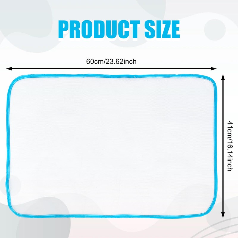 NICENEEDED 2 PCS Heat Resistant Ironing Mesh Cloth, Pressing Cloth