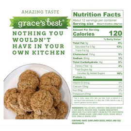 Grace’s Best Cookies - Sweet and Crunchy Small Snack Made With Natural, Quality Ingredients - Sunflower Seeds and Rolled Oats – Pack of 24 (1oz)