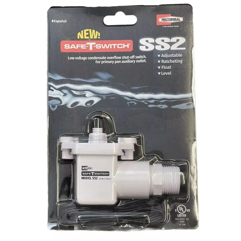 Rectorseal SS2 Safe-T-Switch Condensate Overflow Float Switch for