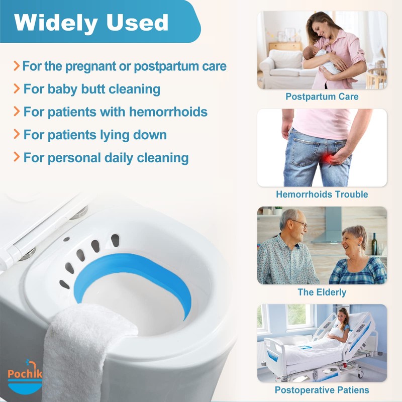 Pochik Sitz Bath, Sitz Bath for Hemorrhoids, Sitz Bath for