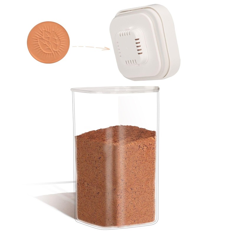 TekCuby Brown Sugar Keeper Container, Airtight Brown Sugar Container with