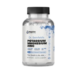 Suplementos de magnesio y potasio con zinc - 90 cpsulas - Magnesio Potasio Zinc para la salud vascular - Suplemento vegano de alta absorcin para...   