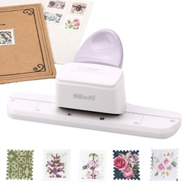 Yemax Craft Punch, Stamp Shape, Graduated Size, Free Cut, Stamp Style Hole Punch, Paper Craft, DIY Supplies, For Cards, Albums, Invitations, Photo & Notebook Decoration, Easy Operation, For School