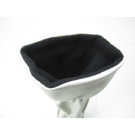 Sunfish Leather Hybrid H Golf Headcover White and Black