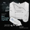White ArcticFit LED Running Vest - Adjustable Unisex Reflective Vest