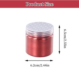 Shimmering Glitter Powder, Red Glitter Powder, Glitter Powder for Crafts, 0.2 mm Fine Glitter Powder, Red Glitter Fine, Craft Glitter Powder, 100 g/3.53 oz Fine Red Glitter for Face Eye Nail Hair