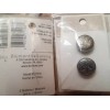 Le Bouton 8pack Metal Buttons Shank Antique Silver 19mm