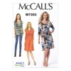 McCall's Patterns M7353 Misses' Raised Elastic-Waist Top and Dresses, Size