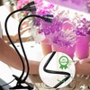 Juhefa Grow Light for Indoor Plants Growing, Gooseneck Clip-on Plant