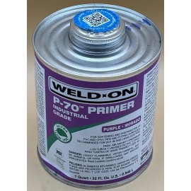 Weldon Weld-On P-70 Purple Primer Industrial Grade Ultra Low VOC - 1 Qt (32 fl oz)