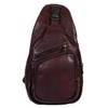 Scully Vintage Goat Washed Leather Sling Tablet Shoulder Bag Brown