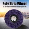 5Pcs 100mm Poly Strip Wheel Disc Paint Rust Removal Tool