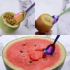 GoGeiLi Yogurt Spoon, Stainless Steel Gelato/Ice Cream Spoon, Rainbow Fruit