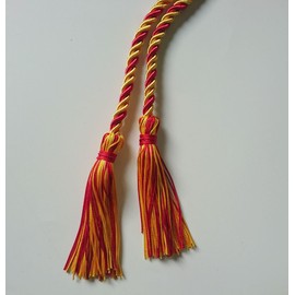 Graduation Honor Cord Two-Color Braided Grad Days(Gold Red)