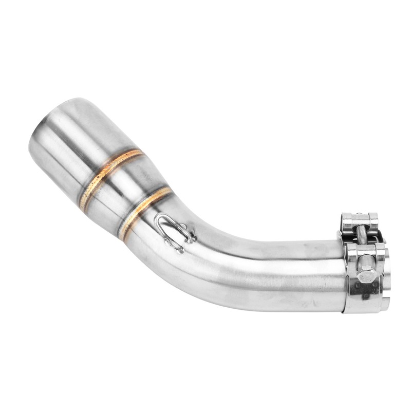 Motorcycle Exhaust Middle Pipe Rustproof Heat Resistant Low Noise Replacement