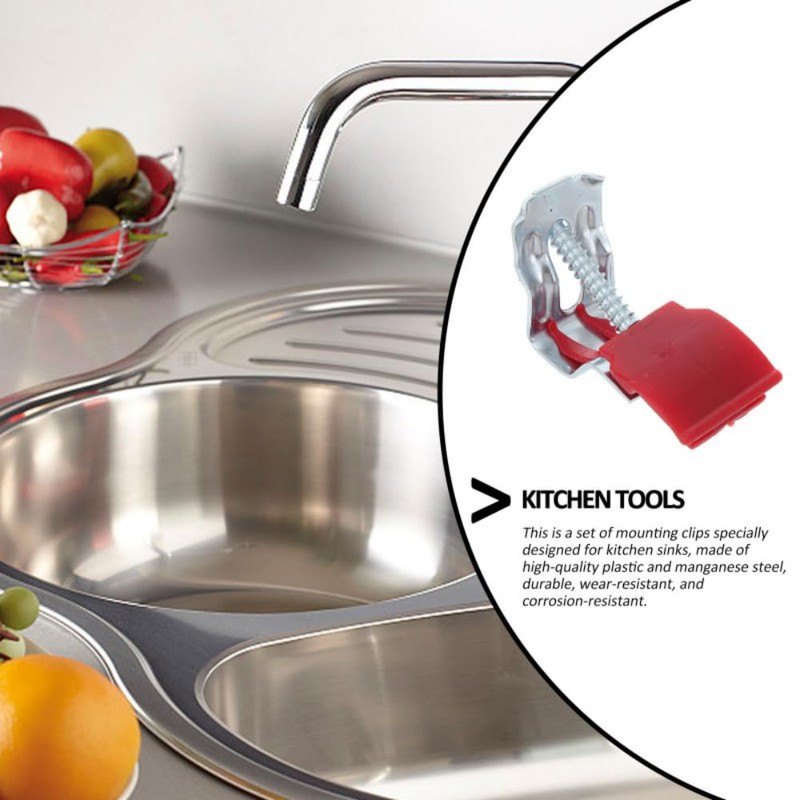 Lippo 10 Pcs Bow Stands Sink Mounting Bracket Kitchen Sink