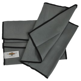 Eurow Microfiber Screen & Lens Cleaning Cloths, Streak-Free, Lint-Free Wipes for Phones, Tablets, Laptops, TVs, Eyeglasses & Camera Lenses, Soft, Washable, No Chemicals Needed, 8" x 12", Gray, 2-Pack