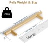 L&lonpa 10 Pack Cabinet Handles 160mm Hole Center Gold Solid