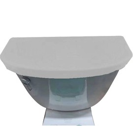 Madeals Velvet Toilet Tank Lid Cover Fabric Cover for A Lid Toilet Tank Light Grey