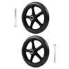 Healifty 2pcs Front Wheelchair Wheel Solid Wheel Replacement for Wheelchairs