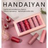 6 Colores De Lápiz Labial Mate De Terciopelo Líquido Mix