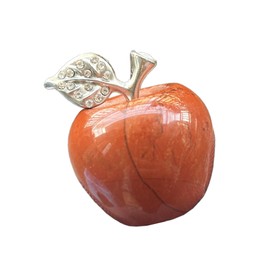Sunshcat Natural Red Jasper 1.18 Inchs Apple Crystal and Healing Stone Statues,Room Decoration Christmas Decorations Thanksgiving Gifts Office Gifts Collectibles