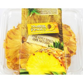 Nutty and Fruity 100% Natural Dried Pineapple Rings 4.5 Ounces