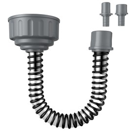 AC Drain Line Cleaner；HVAC to 1-inch & 3/4-inch PVC AC Drain Line Cleaner Tool - Universal Fit AC Drain Line Unclogger - Clear Visibility, Easy To Use, Grey