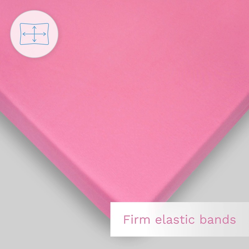 2X Jersey 100% Cotton Fitted Sheet for 120 x 60