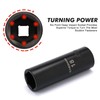 CASOMAN 25PCS 1/2" Drive Impact Socket Set, Deep, Cr-V Steel,