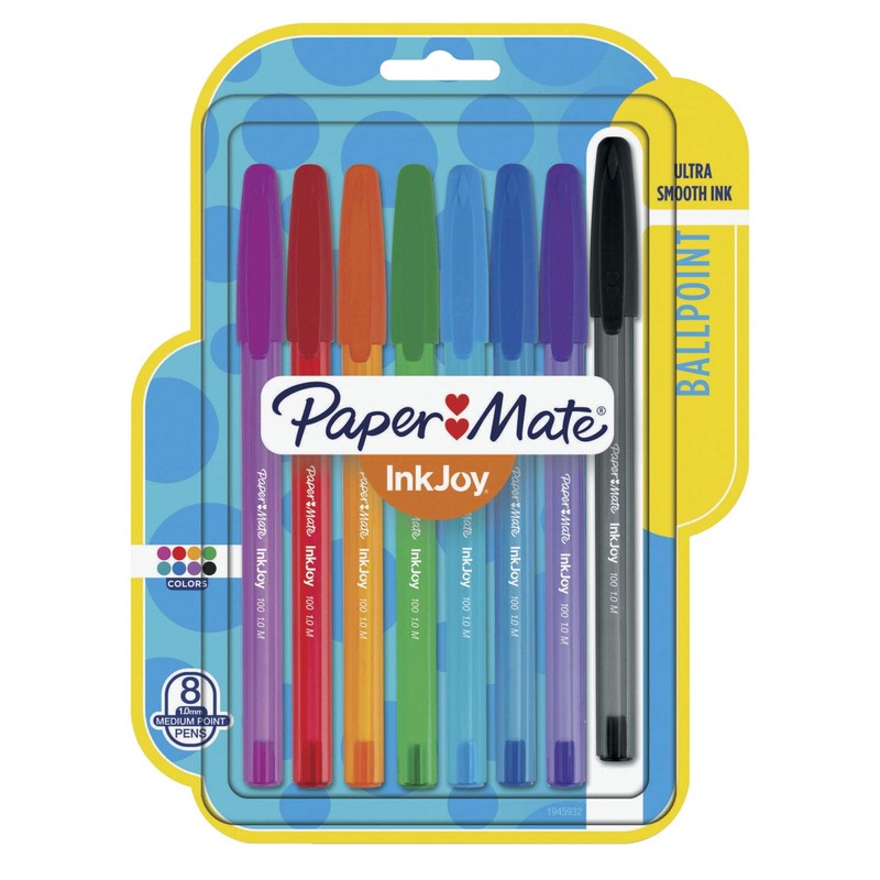 Paper Mate Inkjoy 100 Ballpoint Pen, Stick, Medium 1 Mm,