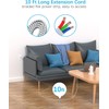 10Ft Tower Power Bars with Surge Protector, 12 Widely Outlets