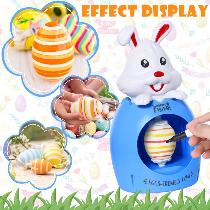 Joyesplay Easter Egg Decoration Set, Easter Eggs for Painting with