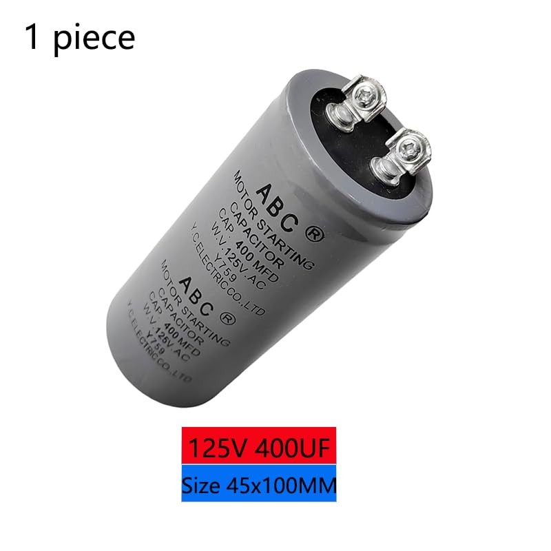 1Piece CD60 Motor Start Capacitor ABC 400MFD 125VAC Capacitor ABC