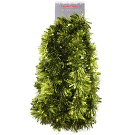 Christmas Concepts® 4m Metre Chunky/Fine Christmas Tinsel - Christmas Decoration Tinsel (LIME GREEN)