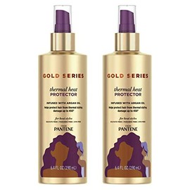 Pantene Gold Series Protector térmico de calor, bomba de 6.4 onzas (190 ml) (2 unidades)